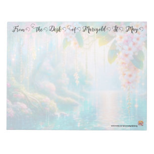 Colourful Plumeria Lake Notepad