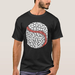 Colourful Polka Dot Baseball Lover International D T-Shirt