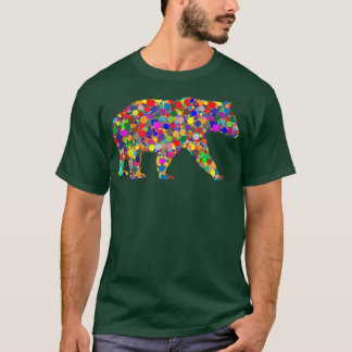 Colourful Polka Dot Bear International Dot Day T-Shirt