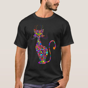 Colourful Polka Dot Cat International Dot Day Boys T-Shirt