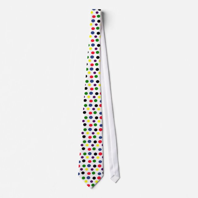 Colourful Polka Dot Fun Tie (Front)