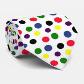 Colourful Polka Dot Fun Tie (Rolled)