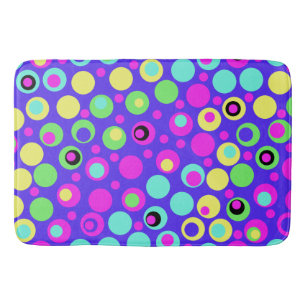 Colourful Polka Dot Party Bath Mat