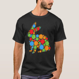 Colourful Polka Dot Rabbit International Dot Day T-Shirt