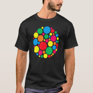 Colourful Polka Dot Rainbow boys girls teacher Dot T-Shirt