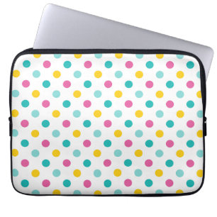 Colourful Polka Dot Seamless Pattern Laptop Sleeve