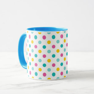Colourful Polka Dot Seamless Pattern Mug