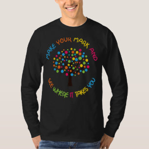 Colourful Polka Dot Tree Make Your Mark Creation D T-Shirt