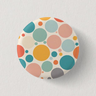 Colourful Polka Dots 3 Cm Round Badge