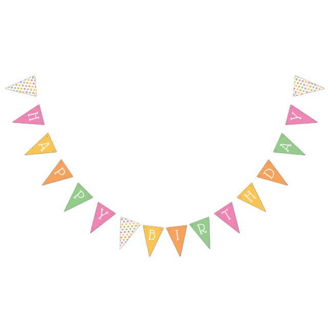 Colourful Polka Dots Bunting (All)