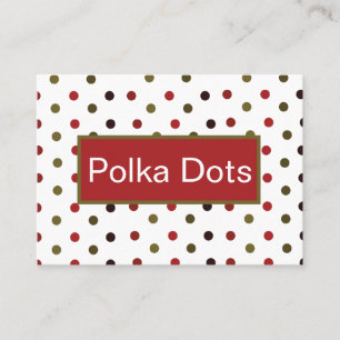 Colourful Polka Dots  Business Card