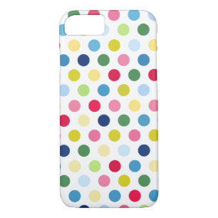 Colourful polka dots iPhone 8/7 case