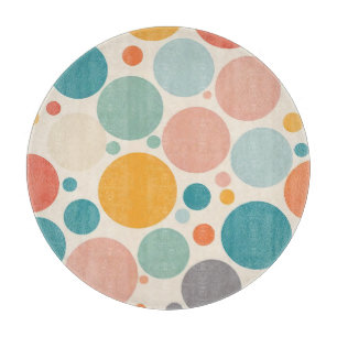 Colourful Polka Dots Cutting Board