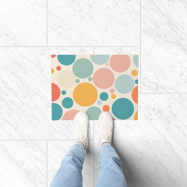 Colourful Polka Dots Doormat (Indoor)