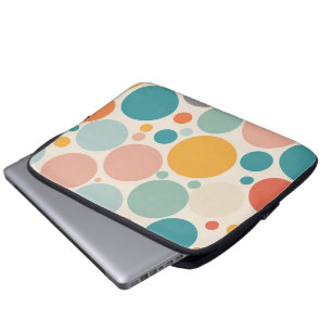 Colourful Polka Dots Laptop Sleeve