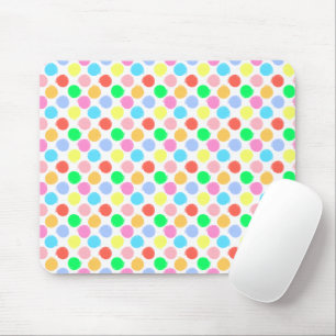 Colourful Polka Dots Mouse Pad