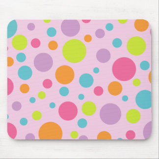 Colourful Polka Dots Mousepad