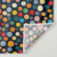 Colourful Polka Dots on Dark Background