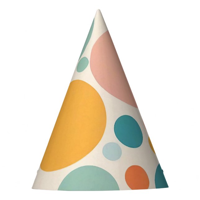 Colourful Polka Dots Party Hat (Front)