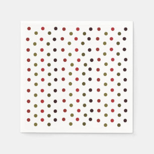 Colourful Polka Dots Pattern Party Napkin