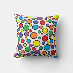 Colourful Polka Dots Pillow