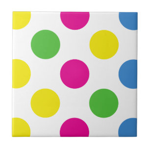 Colourful Polka Dots, Polka Dot Pattern, Dotted Tile