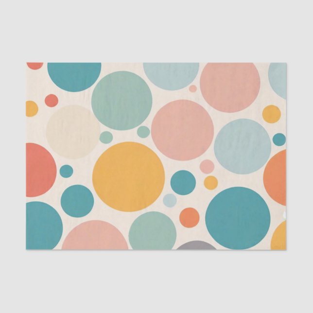 Colourful Polka Dots Tissue Paper (Front)