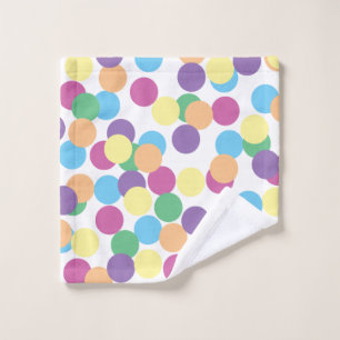 Colourful Polka-Dots Wash Cloth