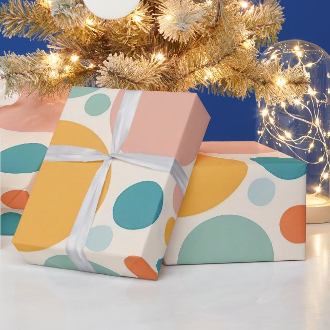 Colourful Polka Dots Wrapping Paper (Holidays)