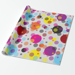 Colourful Polka Dots Wrapping Paper