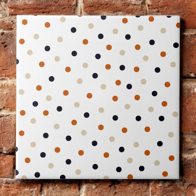 Colourful Polkadot Pattern Ceramic Tile (Creator Uploaded)