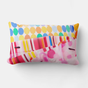 Colourful Polkadots Lumbar Pillow