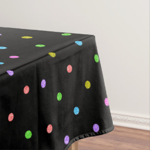 Colourful Polkadots Pattern Tablecloth