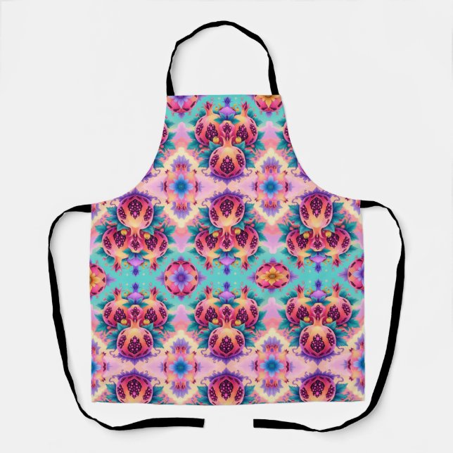 Colourful Pomegranate Apron (Front)