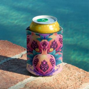 Colourful Pomegranate Can Cooler