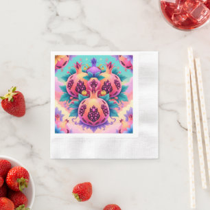 Colourful Pomegranate Napkin