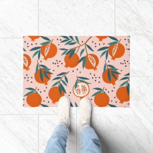 Colourful Pomegranate Pattern Doormat