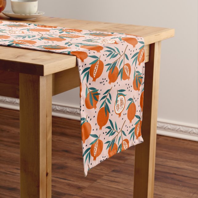 Colourful Pomegranate Pattern Medium Table Runner (In Situ)