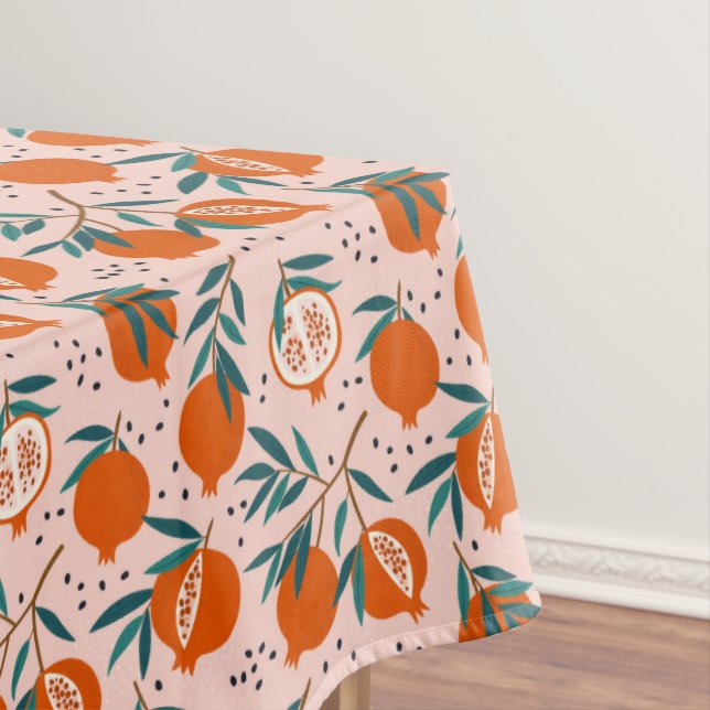 Colourful Pomegranate Pattern Tablecloth (In Situ)