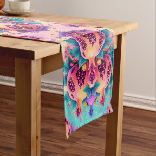 Colourful Pomegranate Short Table Runner