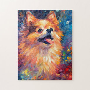 Colourful Pomeranian Jigsaw Puzzle
