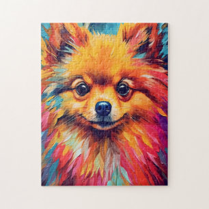 Colourful Pomeranian Jigsaw Puzzle