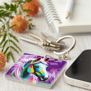 Colourful Pony Key Ring