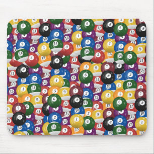Colourful Pool Balls Mouse Pad