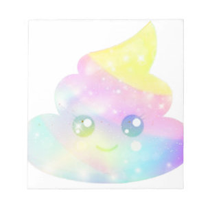 Colourful Poop Emoji Notepad