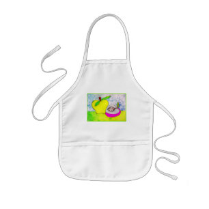 Colourful Pop Art Apples Kids Apron