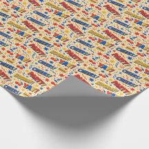 Colourful Pop Art Birthday Party Wrapping Paper