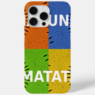 Colourful Pop Art Collage & "Hakuna Matata" Messag iPhone 15 Pro Max Case