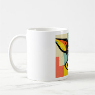 Colourful Pop Art Dog Portrait Coffee Mug