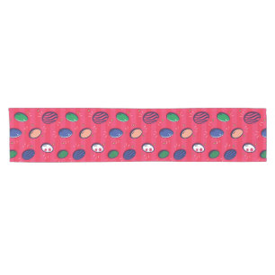 Colourful Pop Art Easter Eggs Pattern Short Table Runner